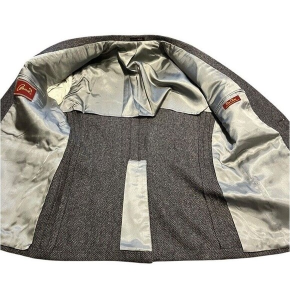 Arnie Blazer Vintage Men's Size 40R Brown Tweed Wool Classic Career USA Made - Picture 3 of 11